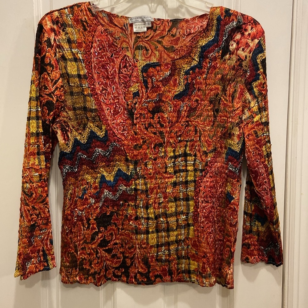 Alberto Makali fitted Krinkle Top